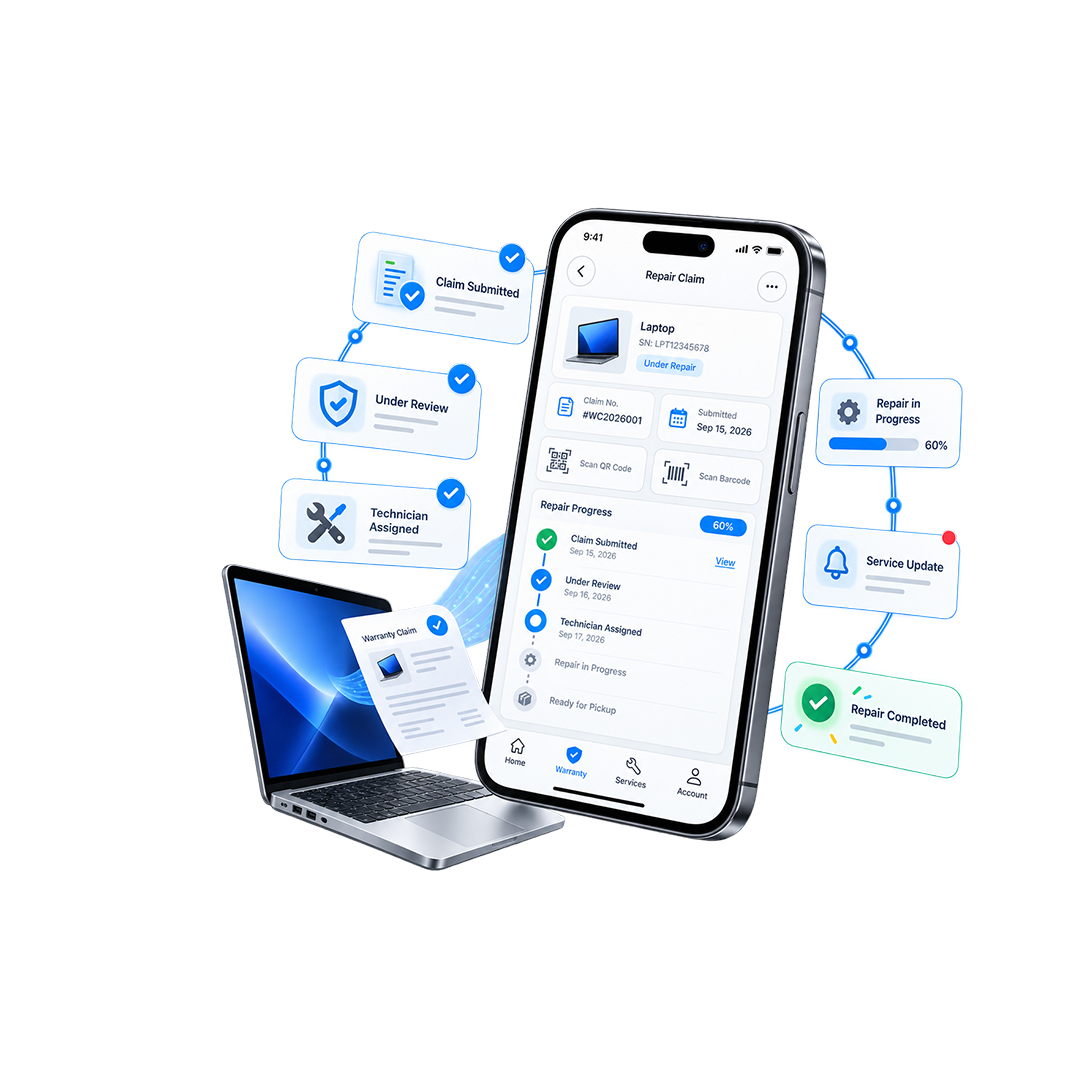 Digital warranty protection shield and key for fast claims